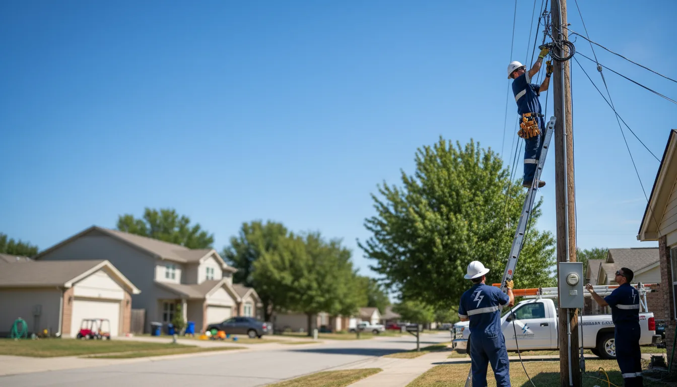 Residential electrician providing installation services in Valley Grove, WV